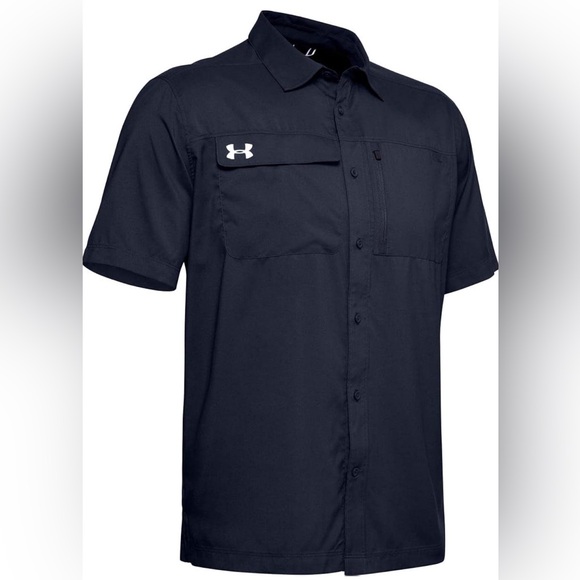 Under Armour NWOT Motivator Coach's Button Up Heat Gear S - Picture 1 of 7